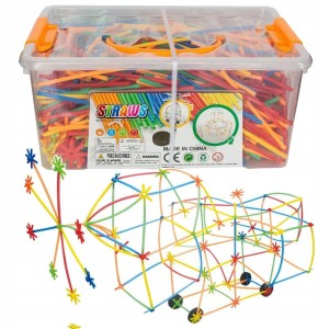 Klocki konstrukcyjne słomki box 1000el. ASKATO