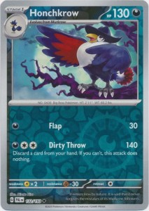 Honchkrow - 132/193 Uncommon Reverse Holo Pokemon