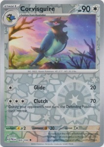 Corvisquire - 165/193 - Reverse Holo Pokemon