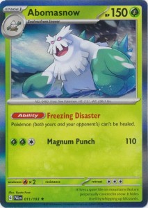 Abomasnow - 011/193 - Holo Rare - Pokemon