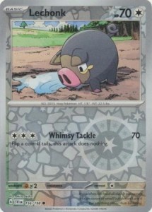 Lechonk - 156/198 - Common Reverse Holo Pokemon