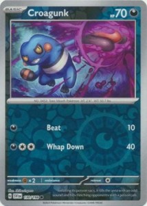 Croagunk - 130/198 - Common Reverse Holo - Pokemon