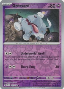Greavard - 105/198 - Common Reverse Holo - Pokemon
