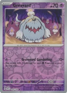 Greavard - 104/198 - Common Reverse Holo - Pokemon