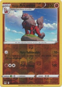 Hisuian Arcanine - 084/196 - Reverse Holo Rare - Pokemon