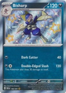 Bisharp - 186/091 - Shiny Rare - Pokemon