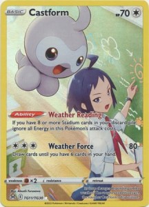 Castform - TG11/TG30 - Holo Rare - Pokemon