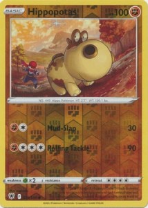Hippopotas - 079/189 - Common Reverse Holo Pokemon