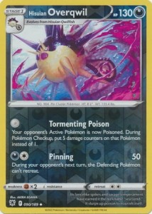 Hisuian Overqwil - 090/189 - Reverse Holo Pokemon