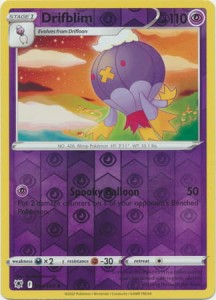 Drifblim - 064/189 - Uncommon Reverse Holo Pokemon