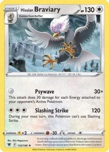 Hisuian Braviary - 132/189 - Rare Pokemon