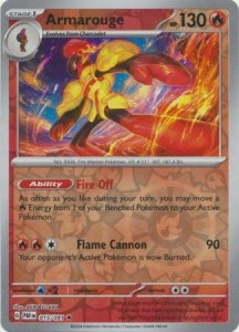 Armarouge - 015/091 - Holo Rare Reverse Holo - Pokemon