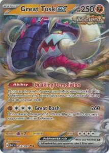Great Tusk ex - 053/091 - Ultra Rare - Pokemon