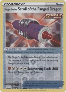 Single Strike Scroll of the Fanged Dragon - 158/203 - Reverse Holo Pokemon