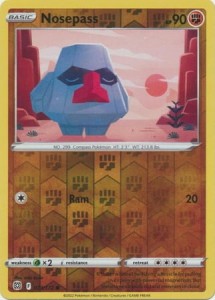 Nosepass - 073/172 - Common Reverse Holo Pokemon