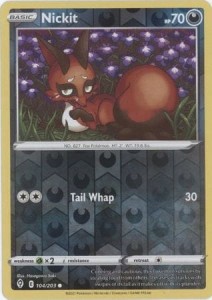 Nickit - 104/203 - Common Reverse Holo Pokemon