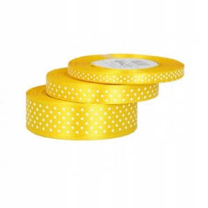 Taśma tasiemki 32 m x 2,5 cm żółta