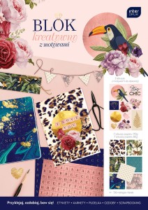Blok kreatywny z motywami InterDruk 516 naklejek, karnety - Scrapbooking