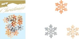 Śnieżki drewniane 24szt 2cm mix kolorów MFP
