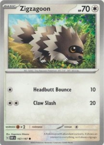 Zigzagoon - 167/197 - Common - Pokemon