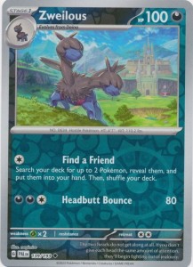 Zweilous - 139/193 - Uncommon Reverse Holo Pokemon