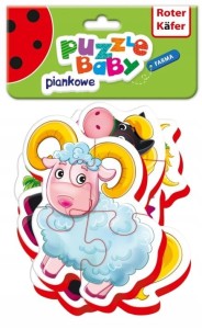 Puzzle Roter Kafer Baby Farma piankowe 16 el.