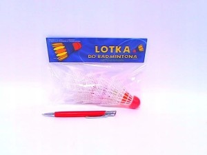 ZESTAW 4 LOTEK DO BADMINTONA