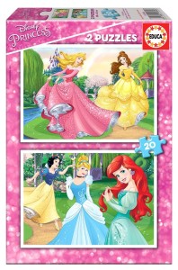 Puzzle 2x 20 el. Disney Princess Educa 16846
