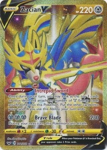 Zacian V - 211/202 - Gold Secret Pokemon