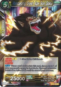 Rampaging Great Ape Son Goku - BT3-089 - Rare - Dragon Ball Super
