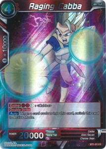 Raging Cabba - BT1-013 - Rare Dragon Ball Super