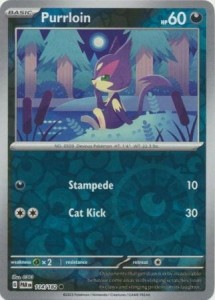 Purrloin - 114/182 - Common Reverse Holo - Pokemon