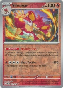 Simisear - 021/182 - Uncommon Reverse Holo - Pokemon