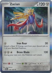 Zacian - 136/182 - Holo Rare - Pokemon