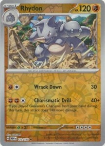 Pokemon 151 Rhydon - 112/165 - Uncommon Reverse Holo
