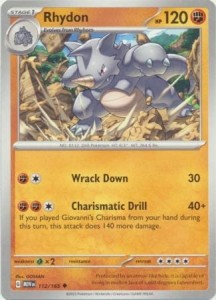 Pokemon 151 Rhydon - 112/165 - Uncommon