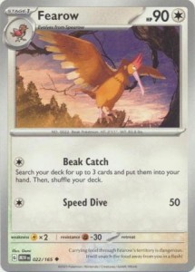 Pokemon 151 Fearow - 022/165 - Uncommon