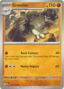 Pokemon 151 Graveler - 075/165 - Uncommon
