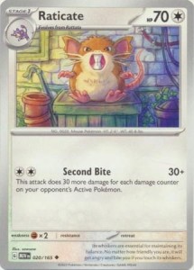 Pokemon 151 Raticate - 020/165 - Uncommon