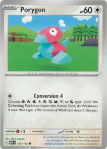 Pokemon 151 Porygon - 137/165 - Common