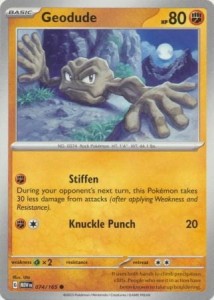 Pokemon 151 Geodude - 074/165 - Common