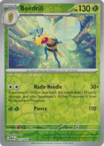 Pokemon 151 Beedrill - 015/165 - Holo Rare Reverse Holo