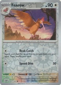 Pokemon 151 Fearow - 022/165 - Uncommon Reverse Holo