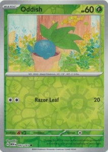 Pokemon 151 Oddish - 043/165 - Common Reverse Holo