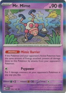 Pokemon 151 Mr. Mime - 122/165 - Holo Rare