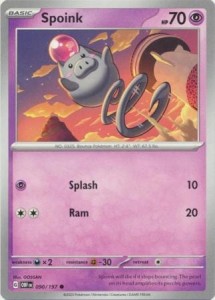 Spoink - 090/197 - Common - Pokemon