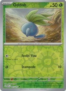 Oddish - 001/197 - Common Reverse Holo Pokemon