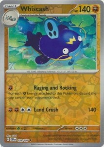 Whiscash - 109/197 - Uncommon Reverse Holo Pokemon