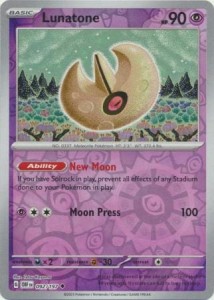 Lunatone - 092/197 - Uncommon Reverse Holo Pokemon