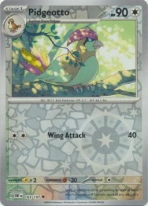 Pidgeotto - 163/197 Uncommon Reverse Holo Pokemon